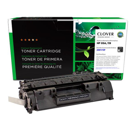 Clover Technologies Group, LLC Remanufactured Toner Cartridge (Alternative for HP CE505A 05A) (2300 Yield)