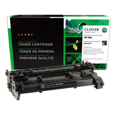 Clover Technologies Group, LLC Clover Imaging Remanufactured Toner Cartridge (New Chip) for HP 58A (CF258A)