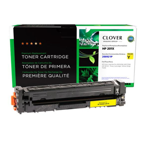 Clover Technologies Group, LLC Remanufactured High Yield Yellow Toner Cartridge (Alternative for HP CF402X 201X) (2300 Yield)