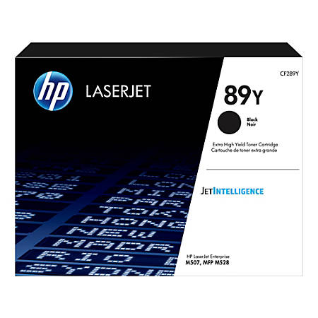 HP 89Y (CF289Y) Extra High Yield Black LaserJet Toner Cartridge (20000 Yield)